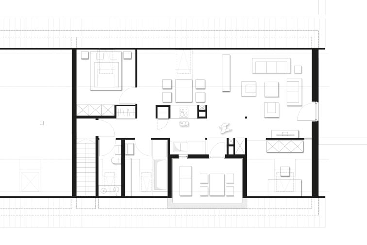 Grundriss Dachgeschosswohnung